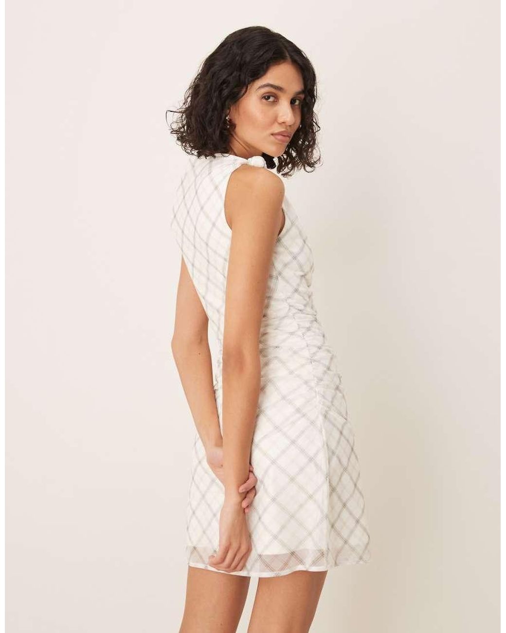 Abercrombie & Fitch Natural Layered Mini Dress