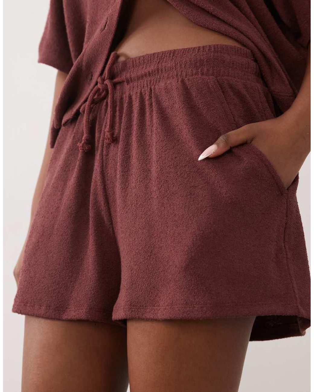 ASOS Textured Knit Runner Short Co-Ord