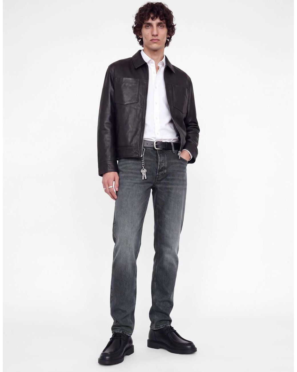 Jack & Jones Clark jeans im tapered fit mit mittlerer leibhöhe aus em denim in Blue für Herren