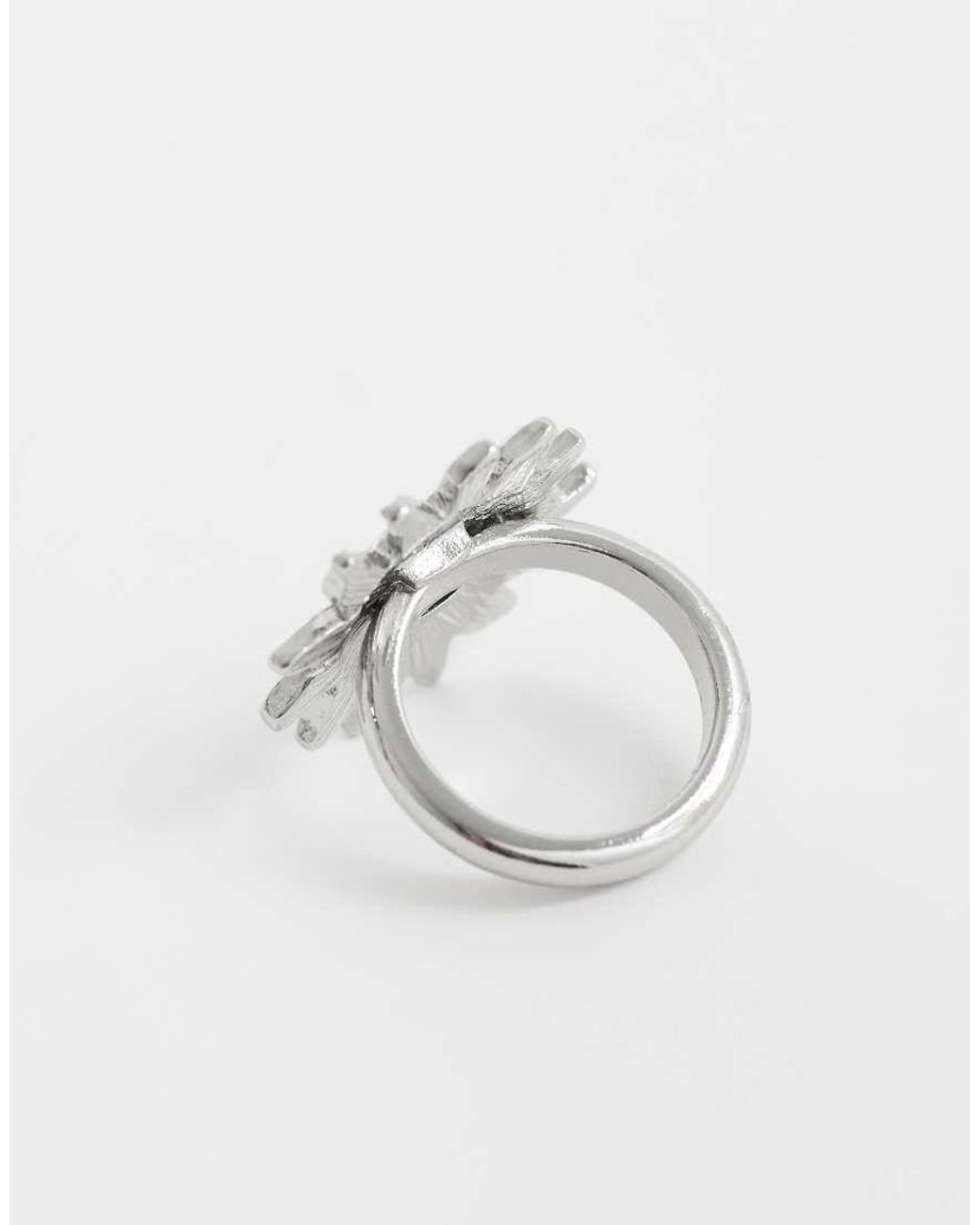 ASOS White Ring With Sun Design