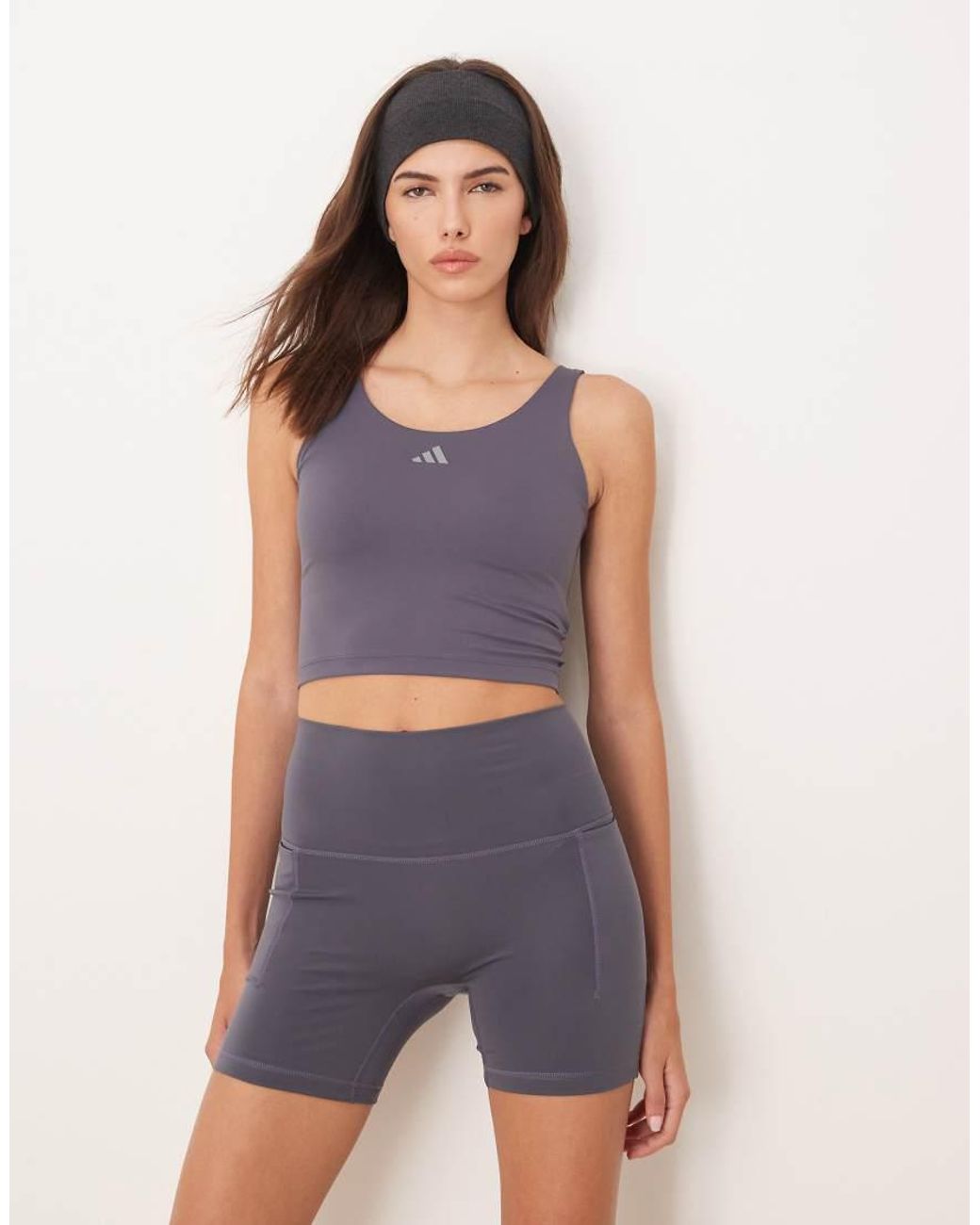 Adidas Originals Blue Three Stripes Studios Tank Top