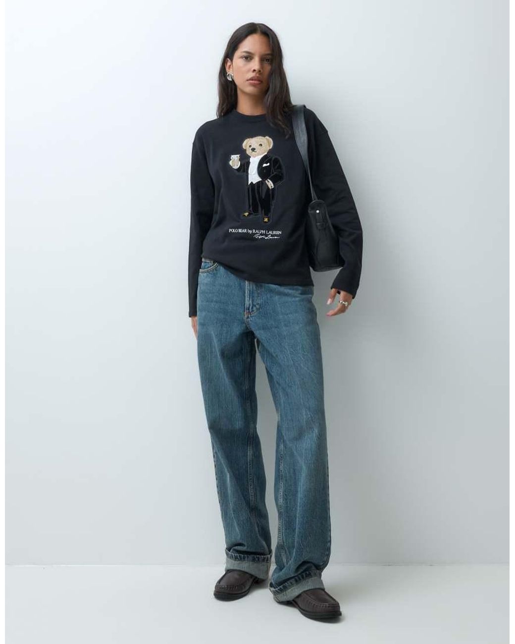Polo Ralph Lauren Blue Bear Print Long Sleeve T-shirt