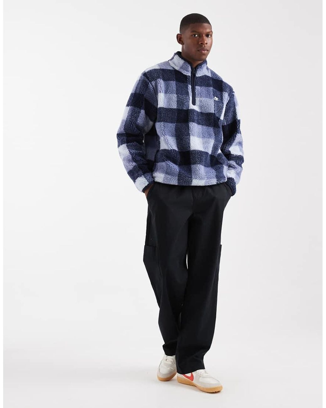 Nike Blue Club Half Zip Fleece for men