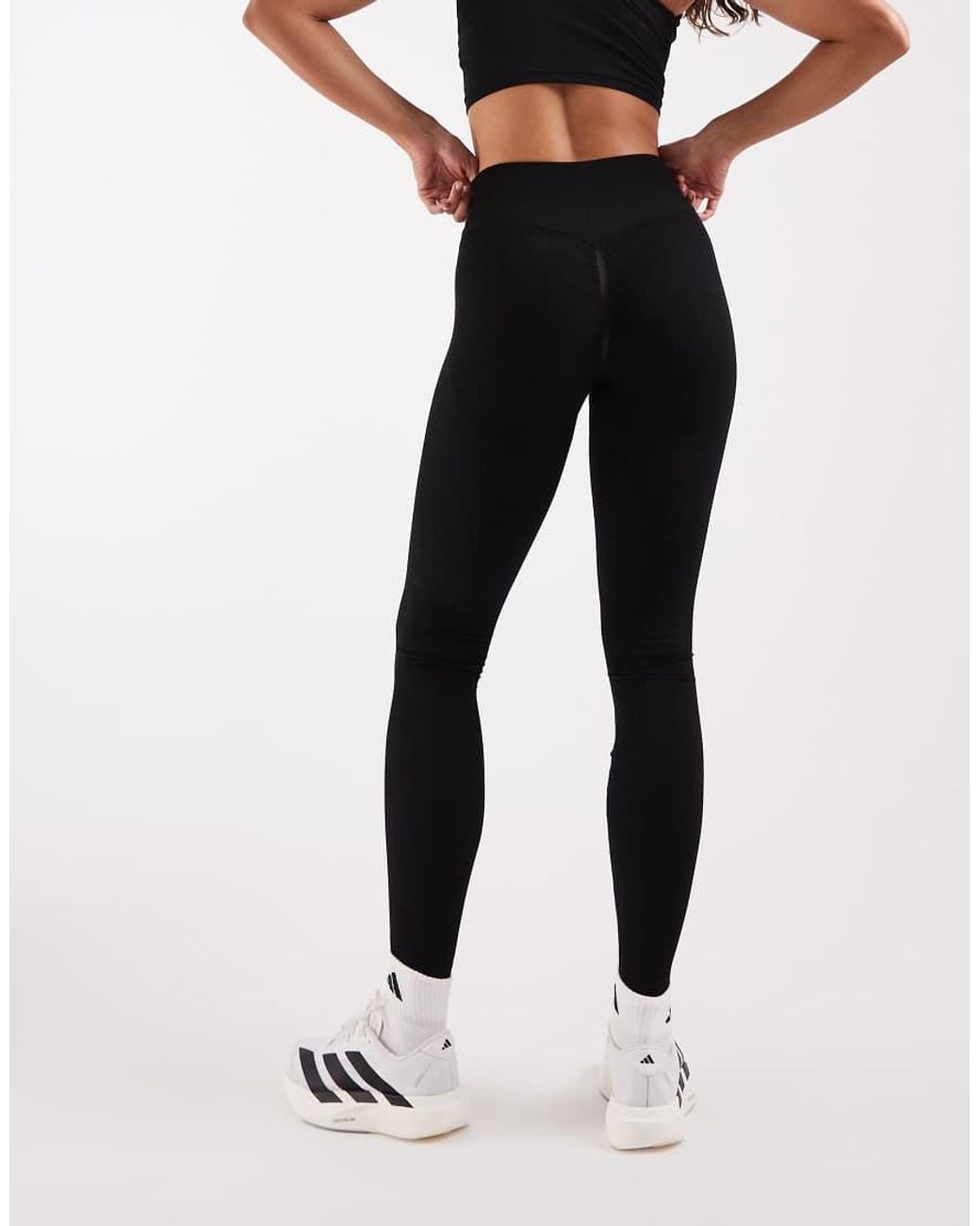 Adidas Originals Black Workout Essentials Knit Scrunch 7/8 Leggings