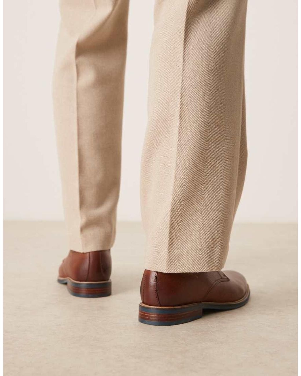 Dune Brown Stanley Brogues for men