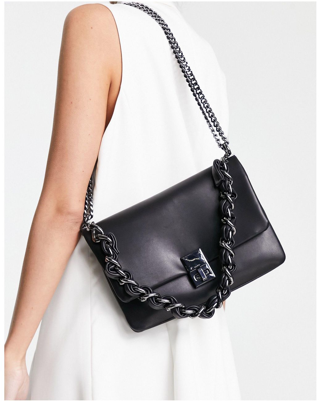 ALDO Zoi Chain Detail Crossbody Bag in Black Lyst