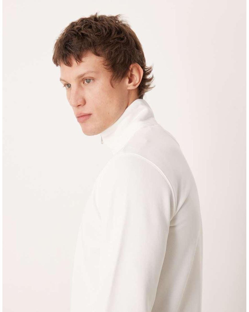 Gant Natural Quarter Zip Jumper for men