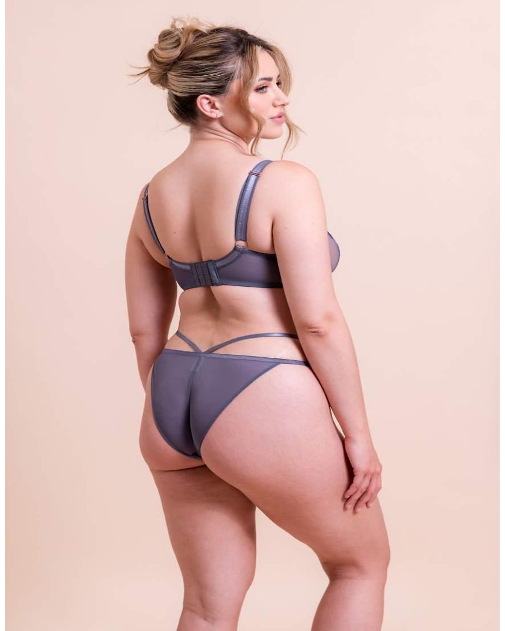 Curvy Kate Pink Scantilly Bound Blossom Deep Plunge Bra Fuller Bust