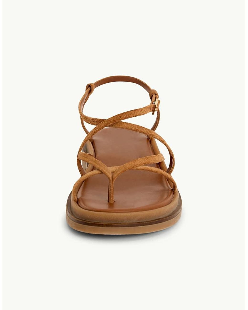Nobody's Child Brown Real Suede Strappy Sandal