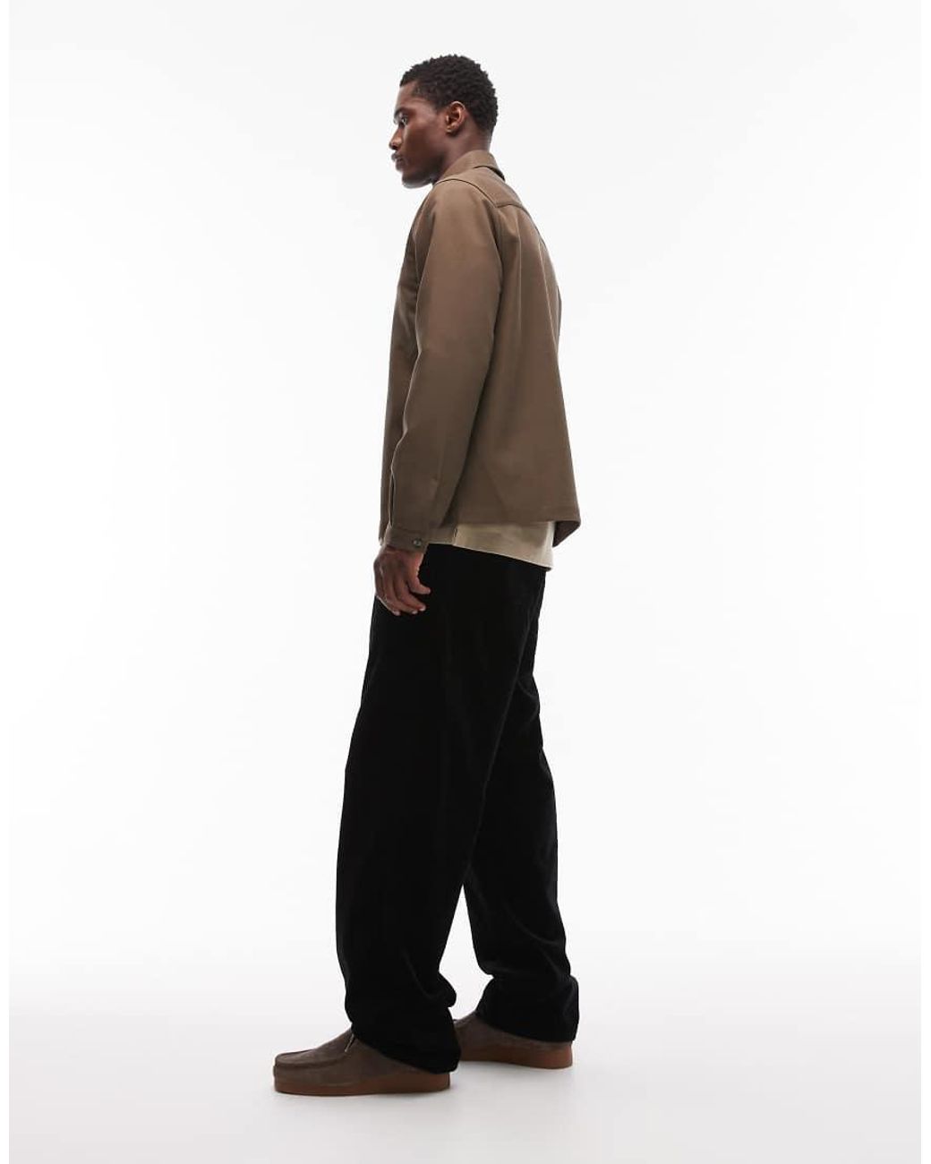 Carhartt Black Landon Loose Tapered Corduroy Trousers