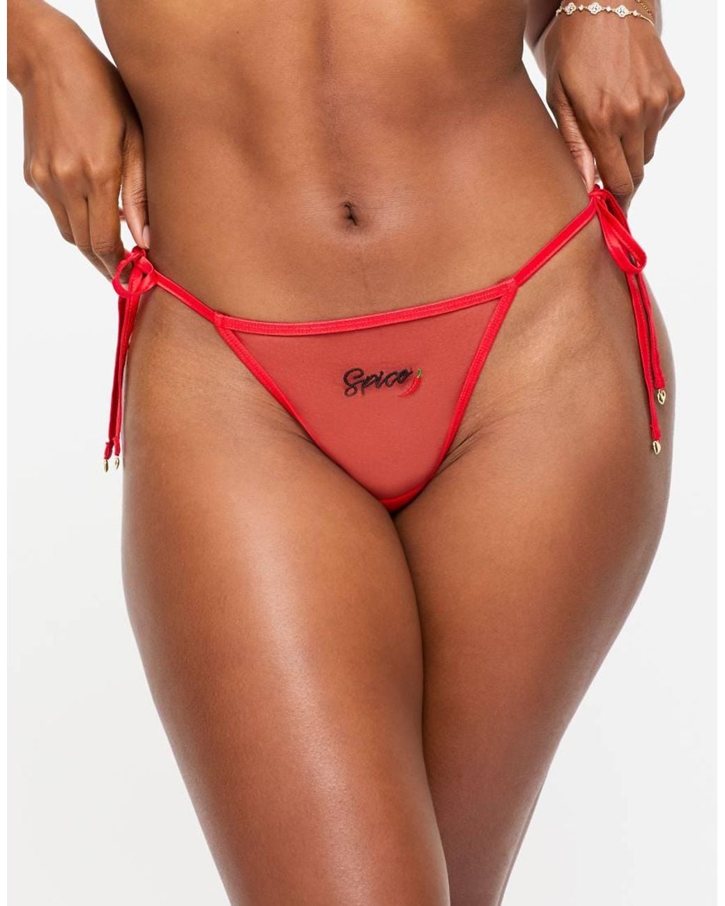Ann Summers Pink Sugar & Spice Tie Side G-Strings
