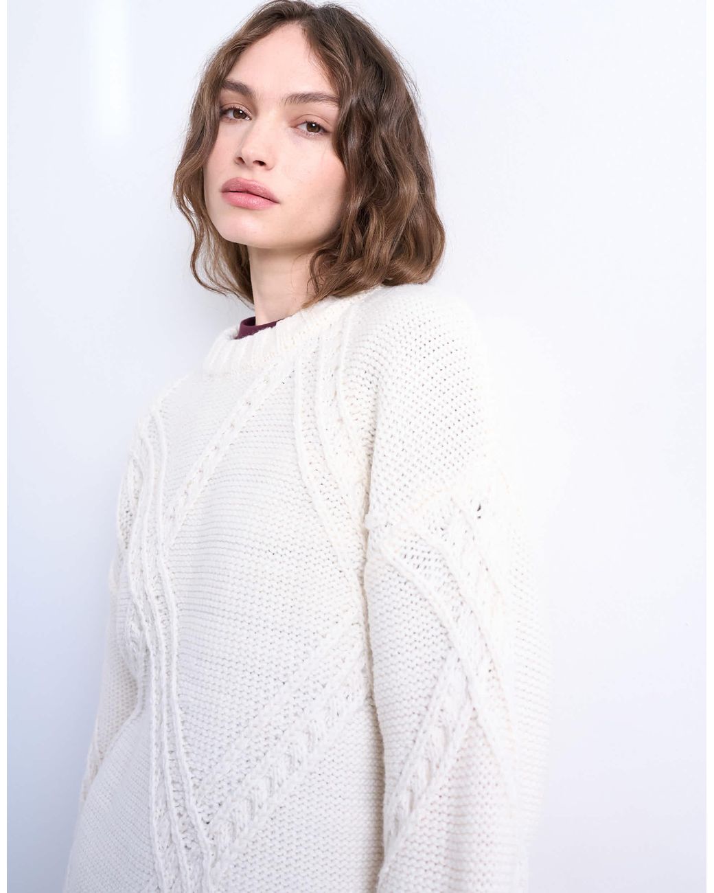 TOPSHOP White – strickpullover