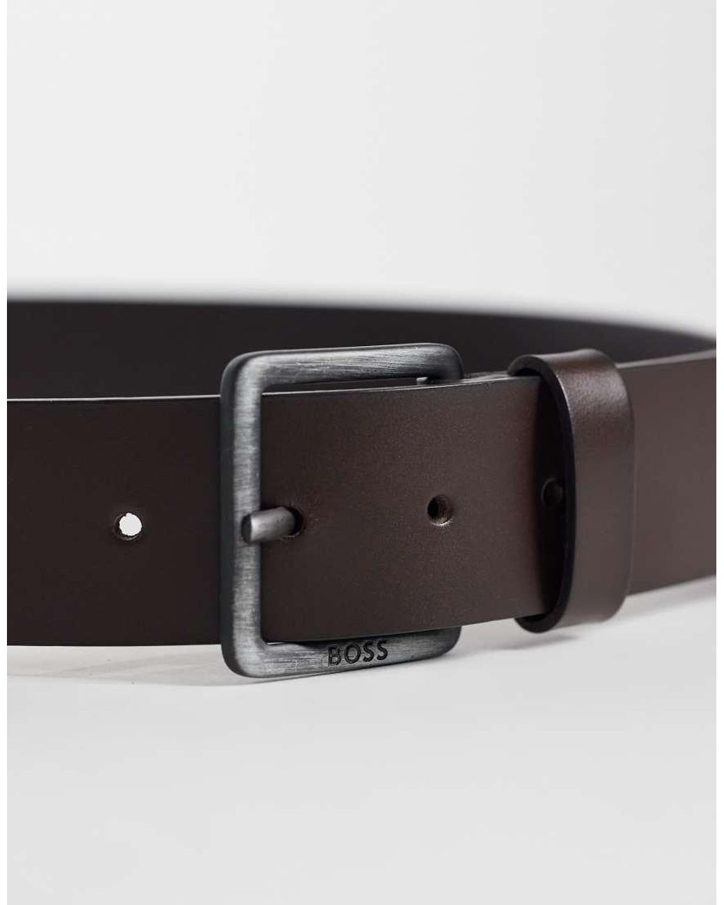 Boss Gray Boss Black Jeeko Leather Belt for men