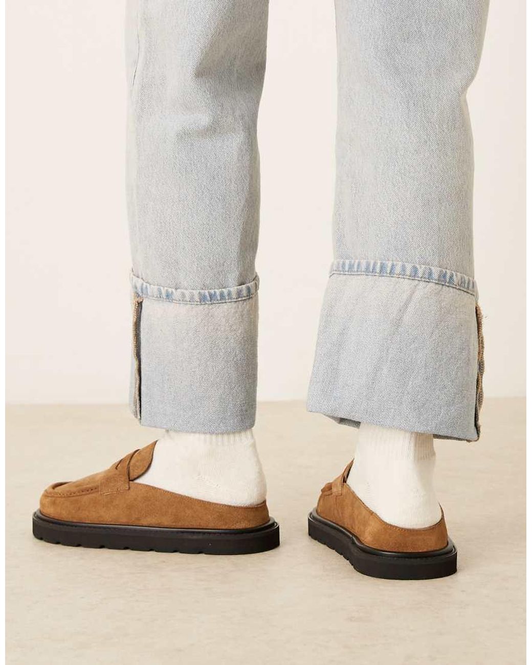 Walk London Natural Budapest Slip On Loafers