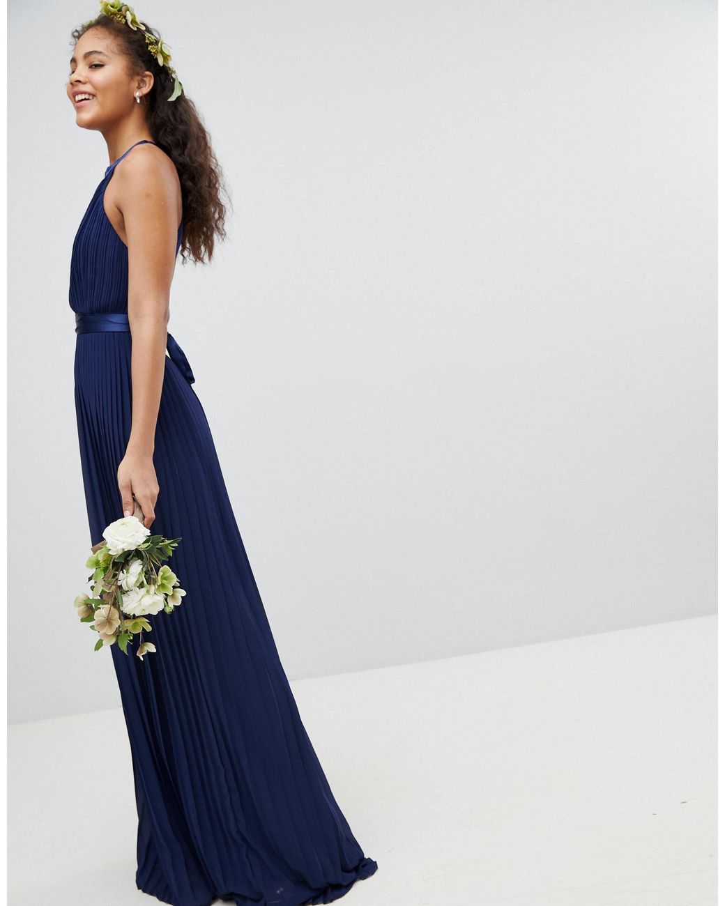 Damen Kleider TFNC London bridesmaid maxikleid aus chiffon in Blau 