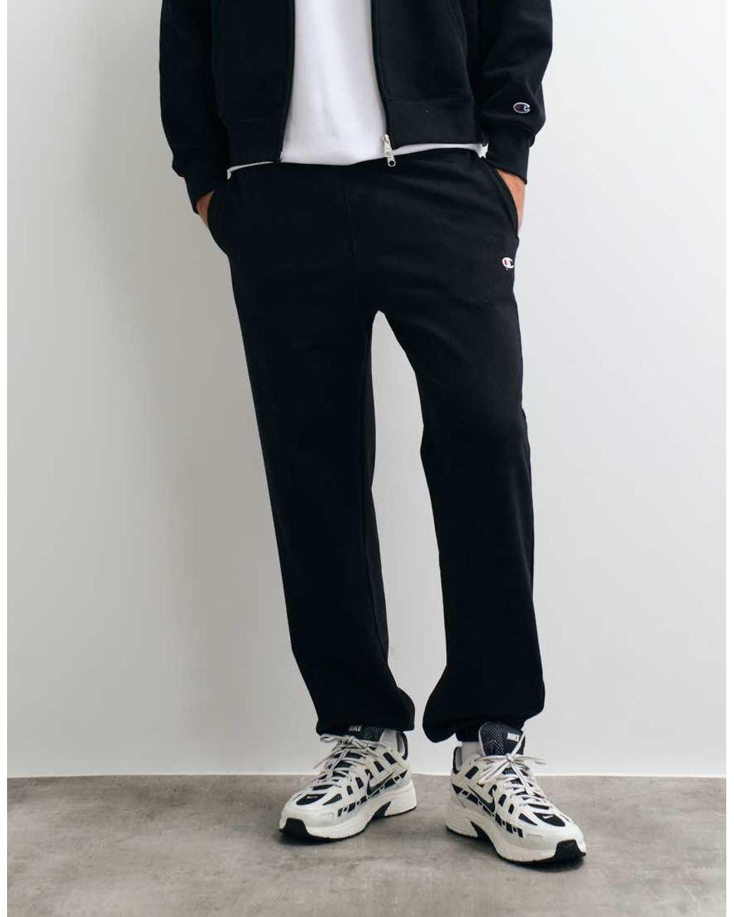 Champion Blue Modern Heritage Elastic Cuff Joggers for men
