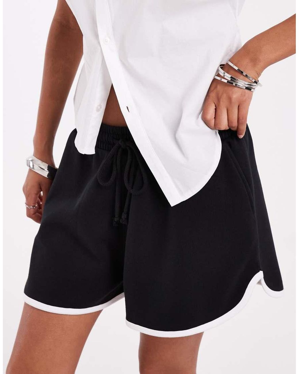 ASOS White Runner Shorts