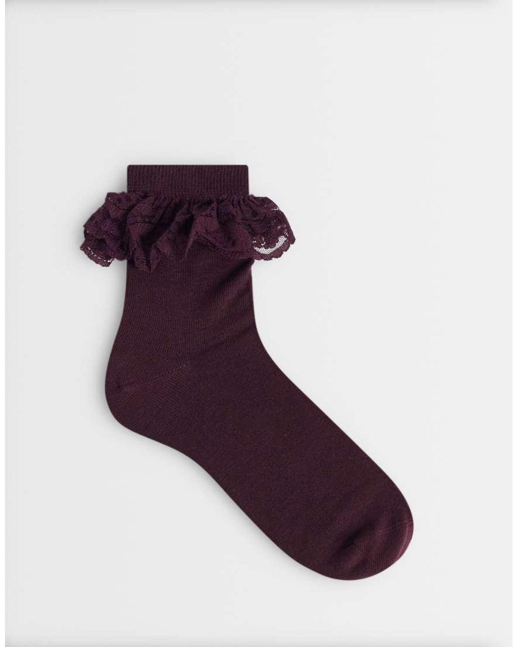 Dr. Martens Purple Frill Socks