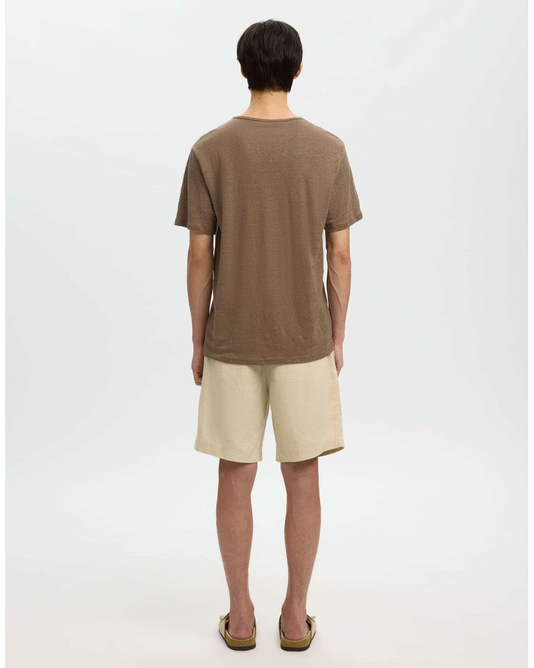 T-shirt - pépites SELECTED pour homme en coloris Brown