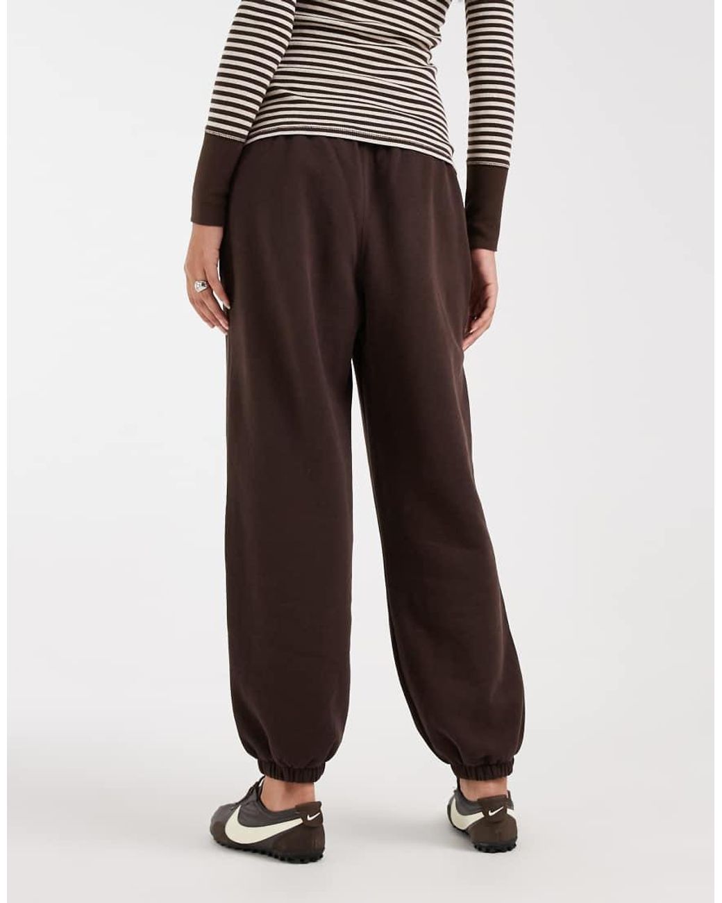 Hollister Brown Low Rise baggy Cuffed joggers
