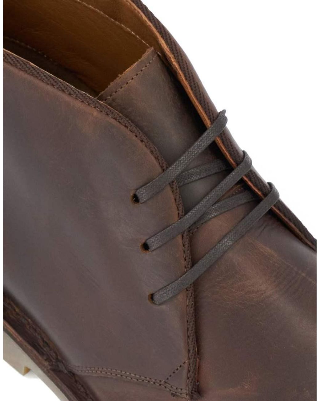 Dune Brown Cashed Desert Boots for men