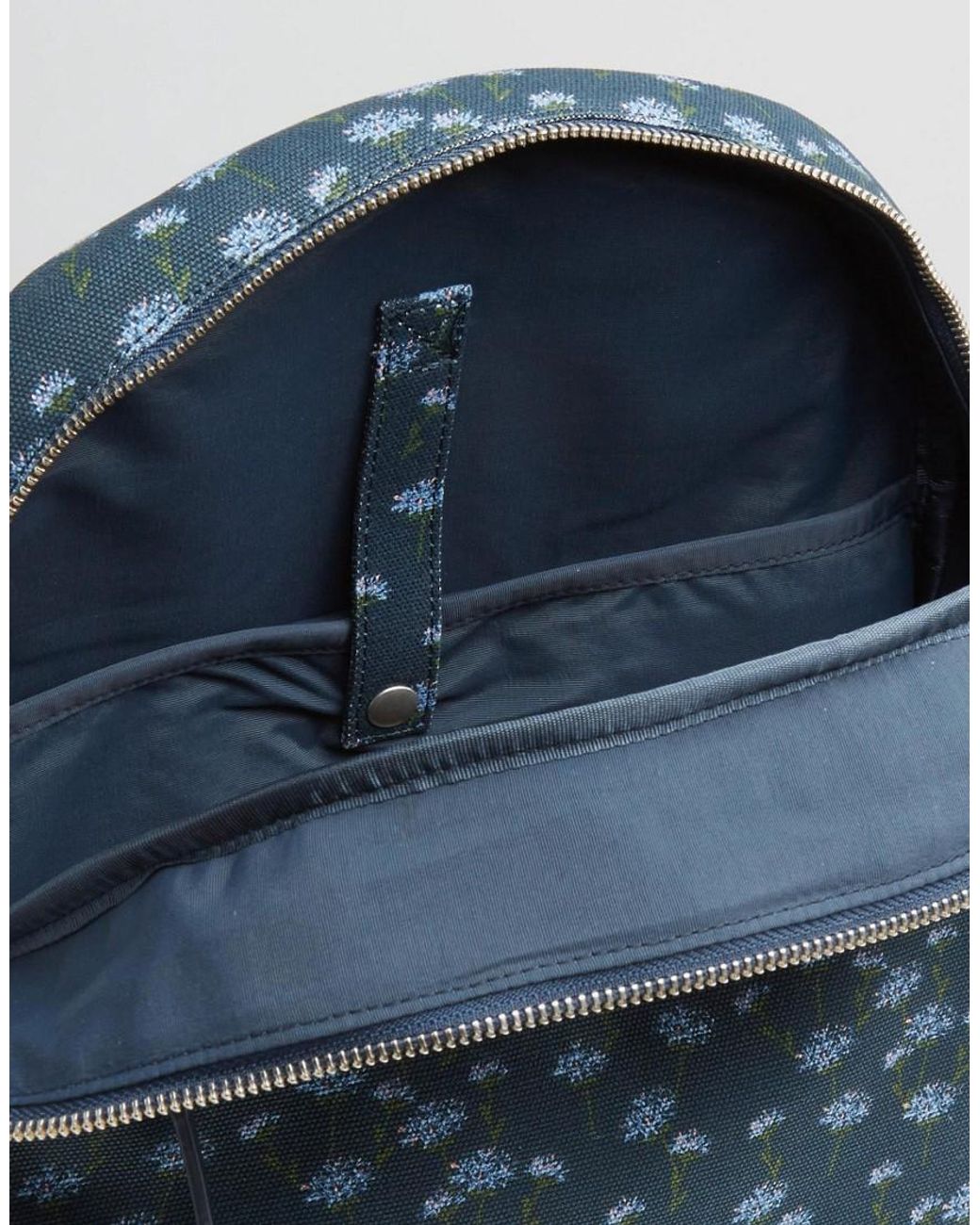 Jack Wills Navy Floral Backpack in Blue Lyst UK
