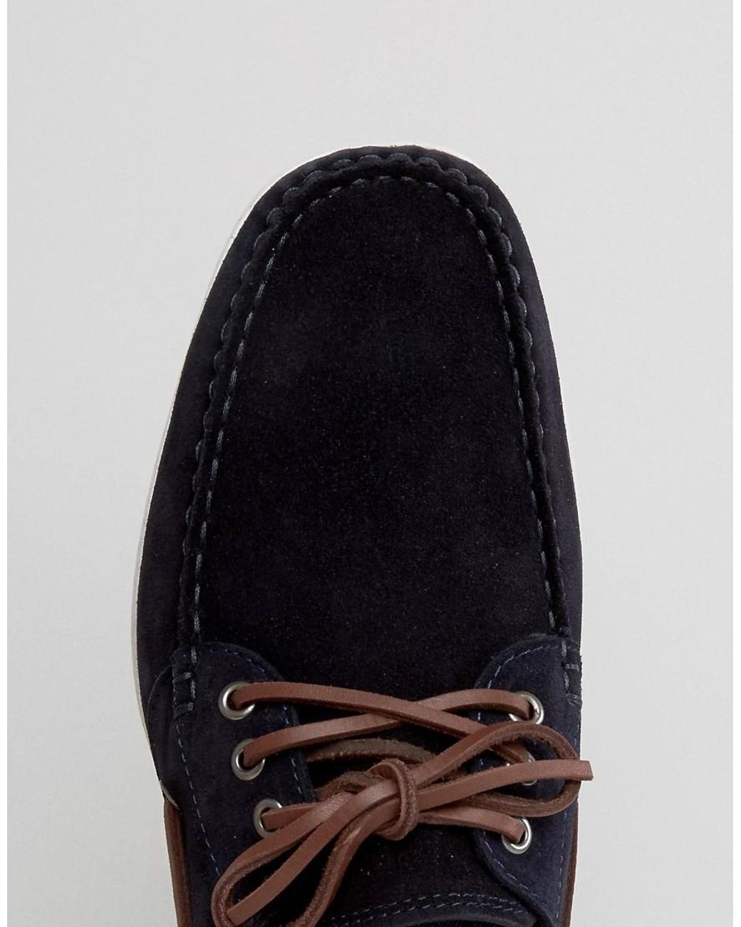 Political Mail Can not BOSS Orange By Hugo Boss Deck Suede Boat Shoes in Blue for Men | Lyst  Australia