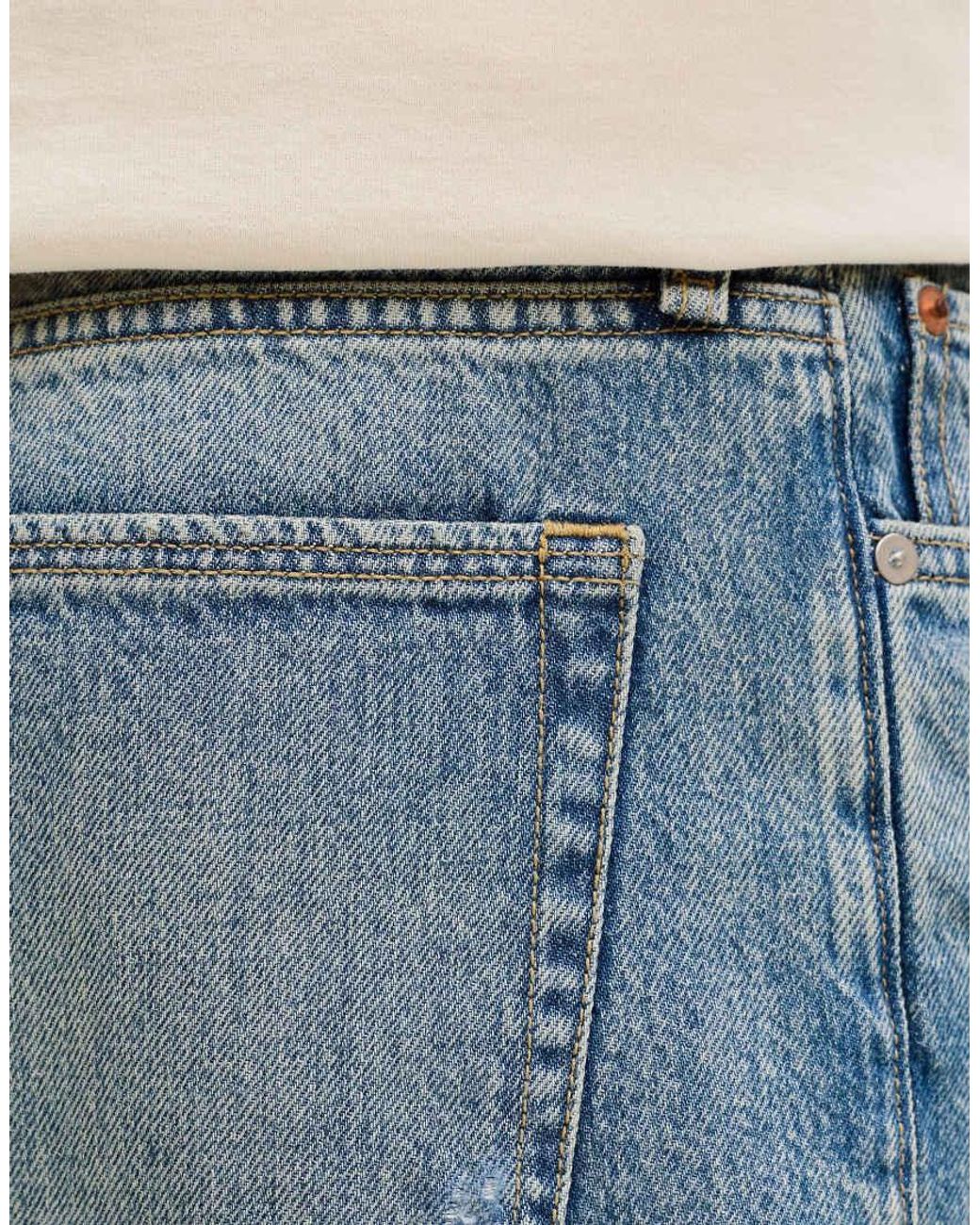 Jack & Jones Blue Loose Fit Shorts for men
