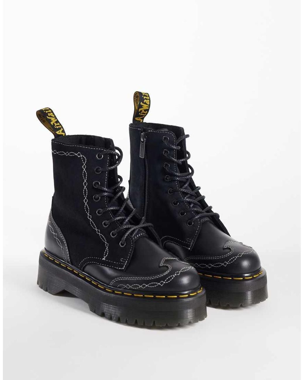 Dr. Martens Black Jadon Rodeo 8 Eye Boots