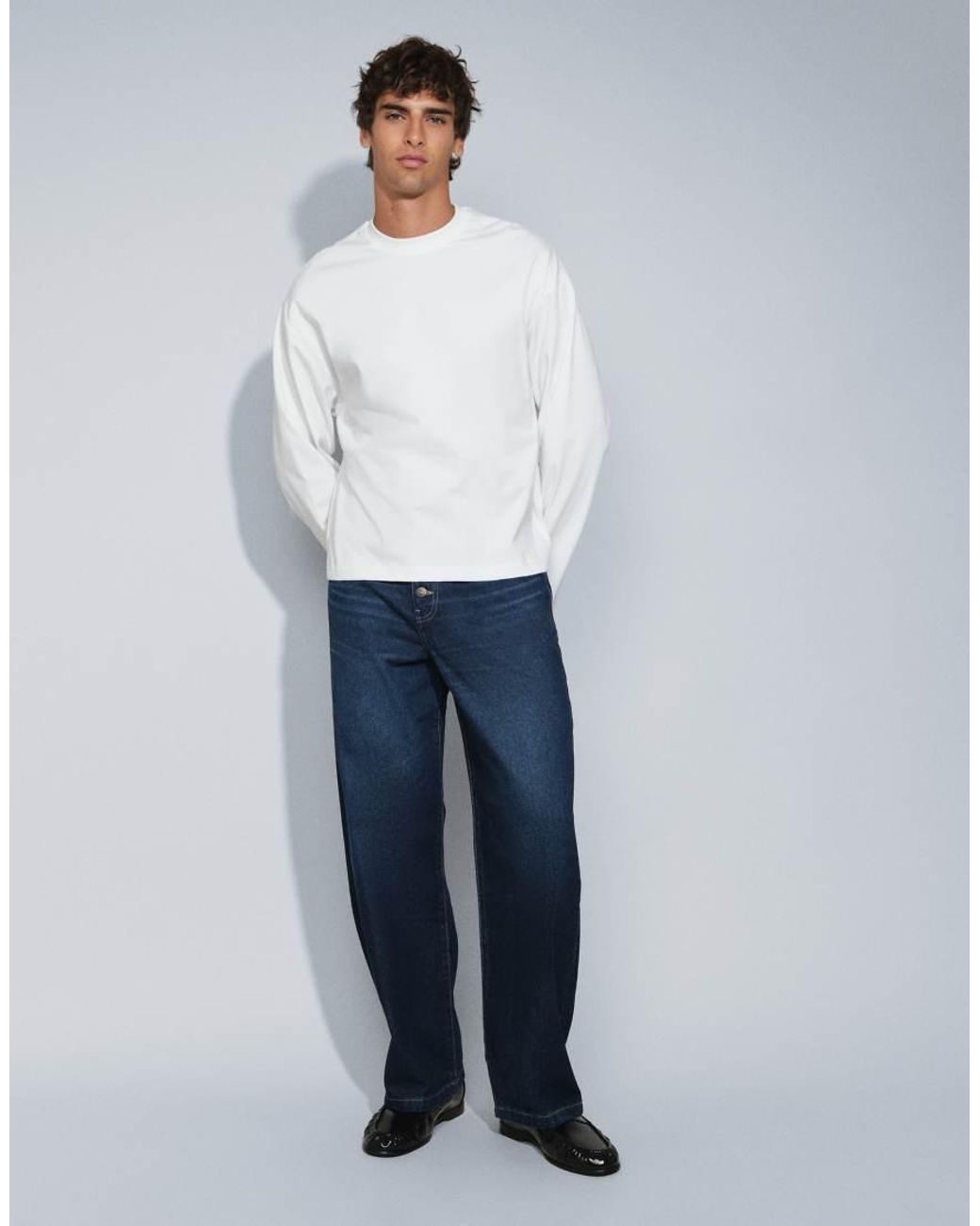 ASOS Blue baggy Jeans for men