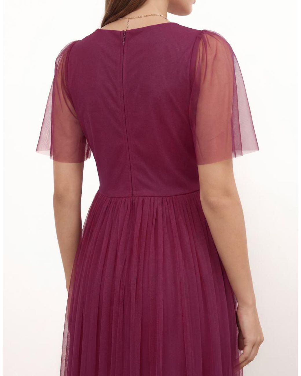 ANAYA Pink Twist Detail Maxi Dress