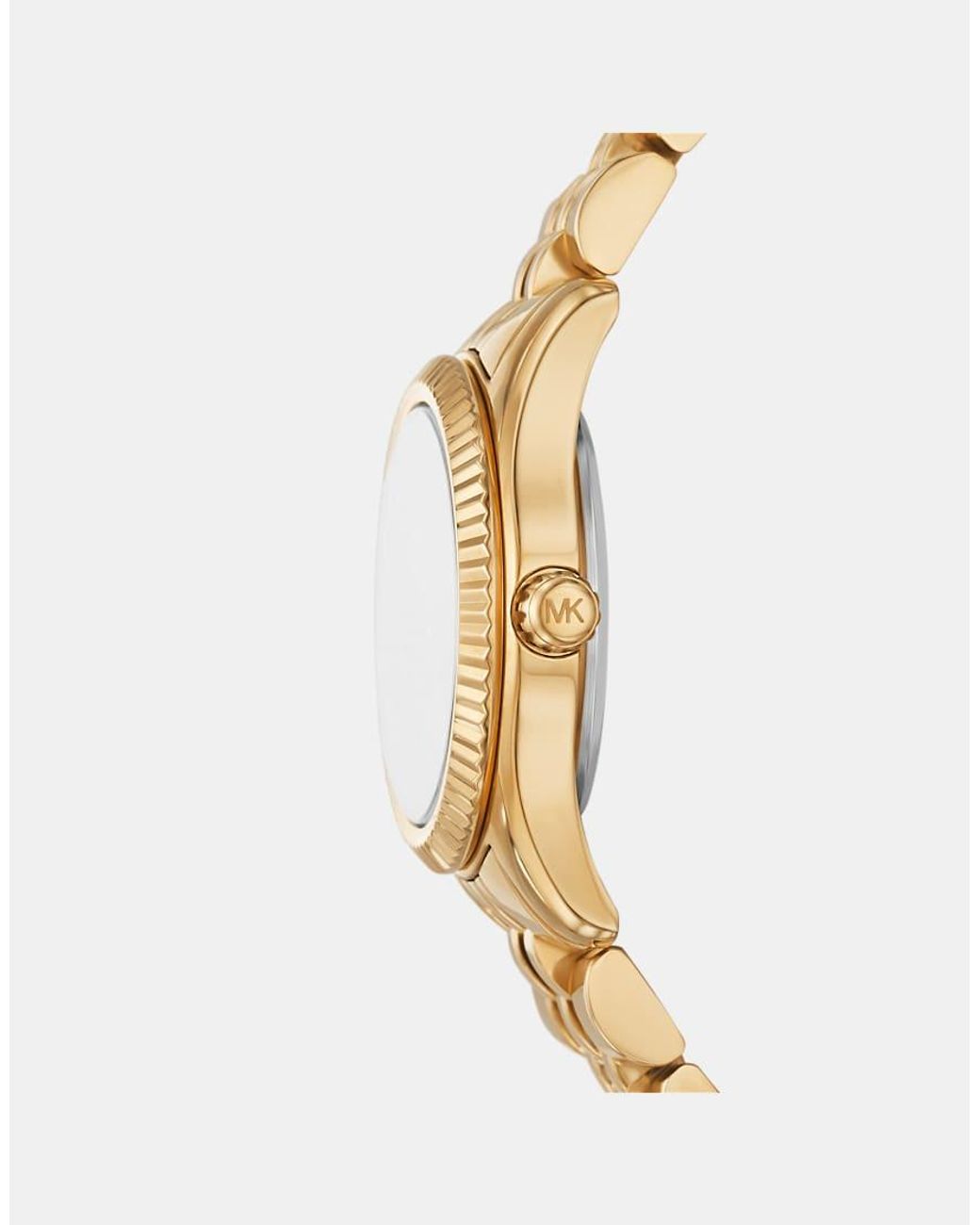 Michael Kors Metallic Lexington Three-Hand, -Tone Stainless Steel Watch