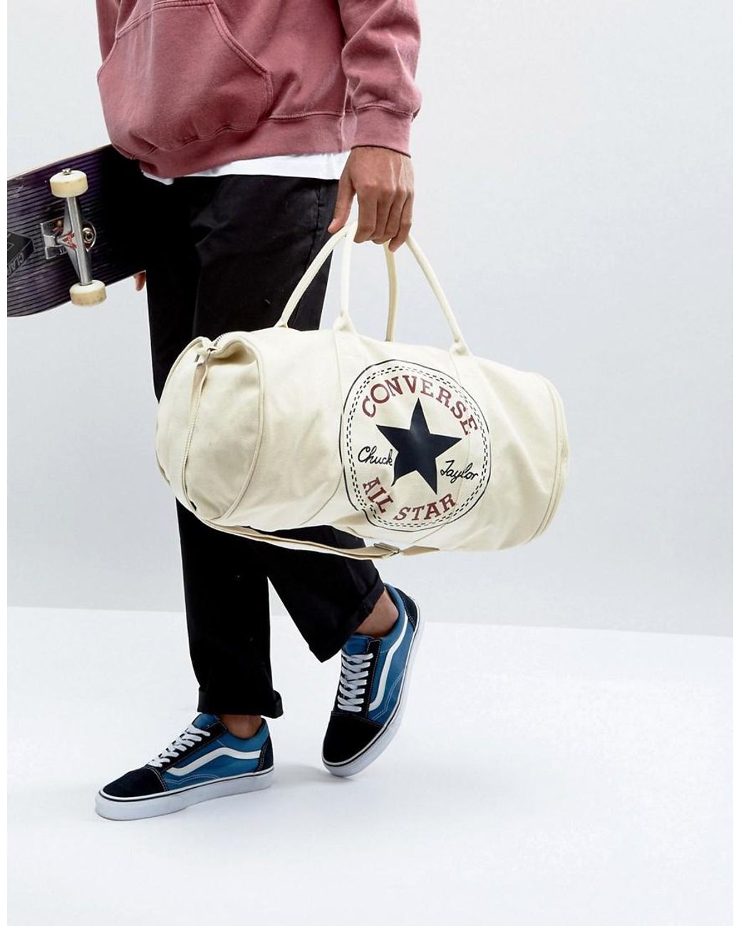 Converse Chuck Duffle Bag in White for Men | Lyst UK