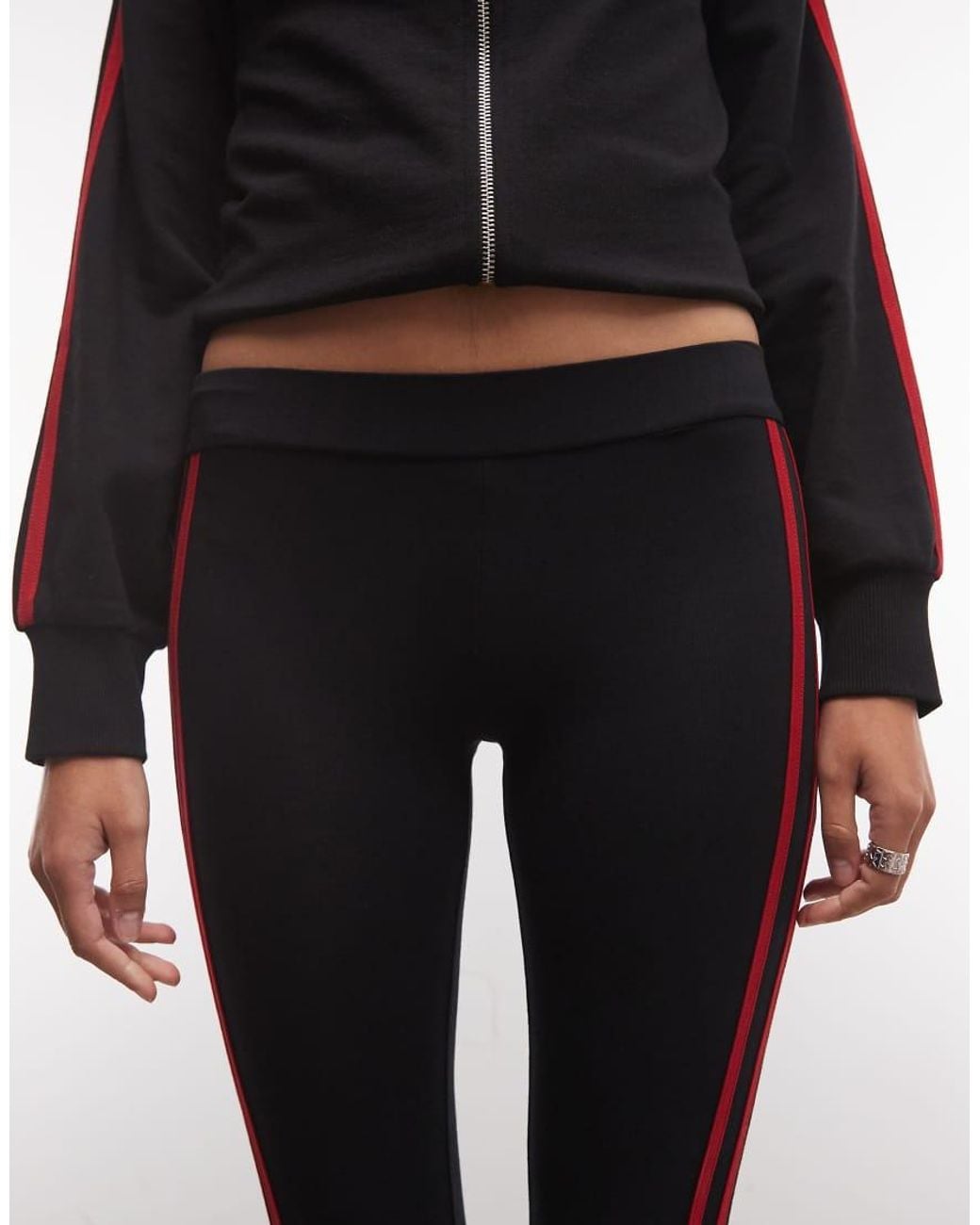 Collusion Black Sporty Capri Trouser