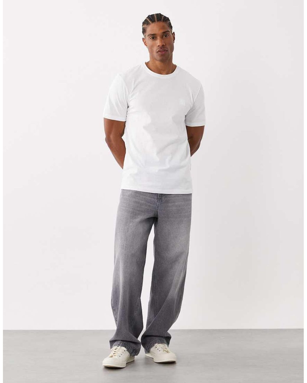 Boss White Tales Box Logo T-shirt for men