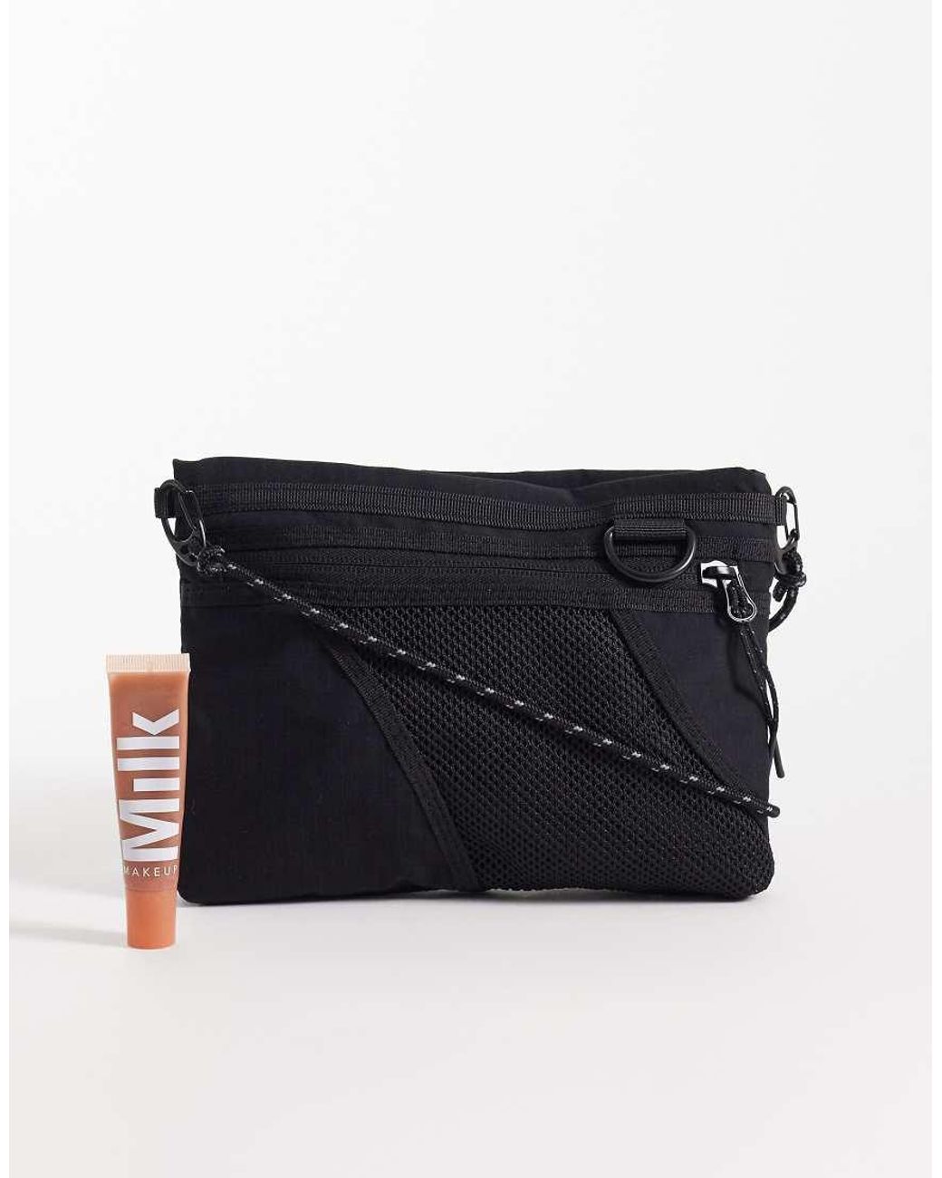 Weekday Hiker Mini Cross Body Bag With Mesh Detailing in Black | Lyst UK