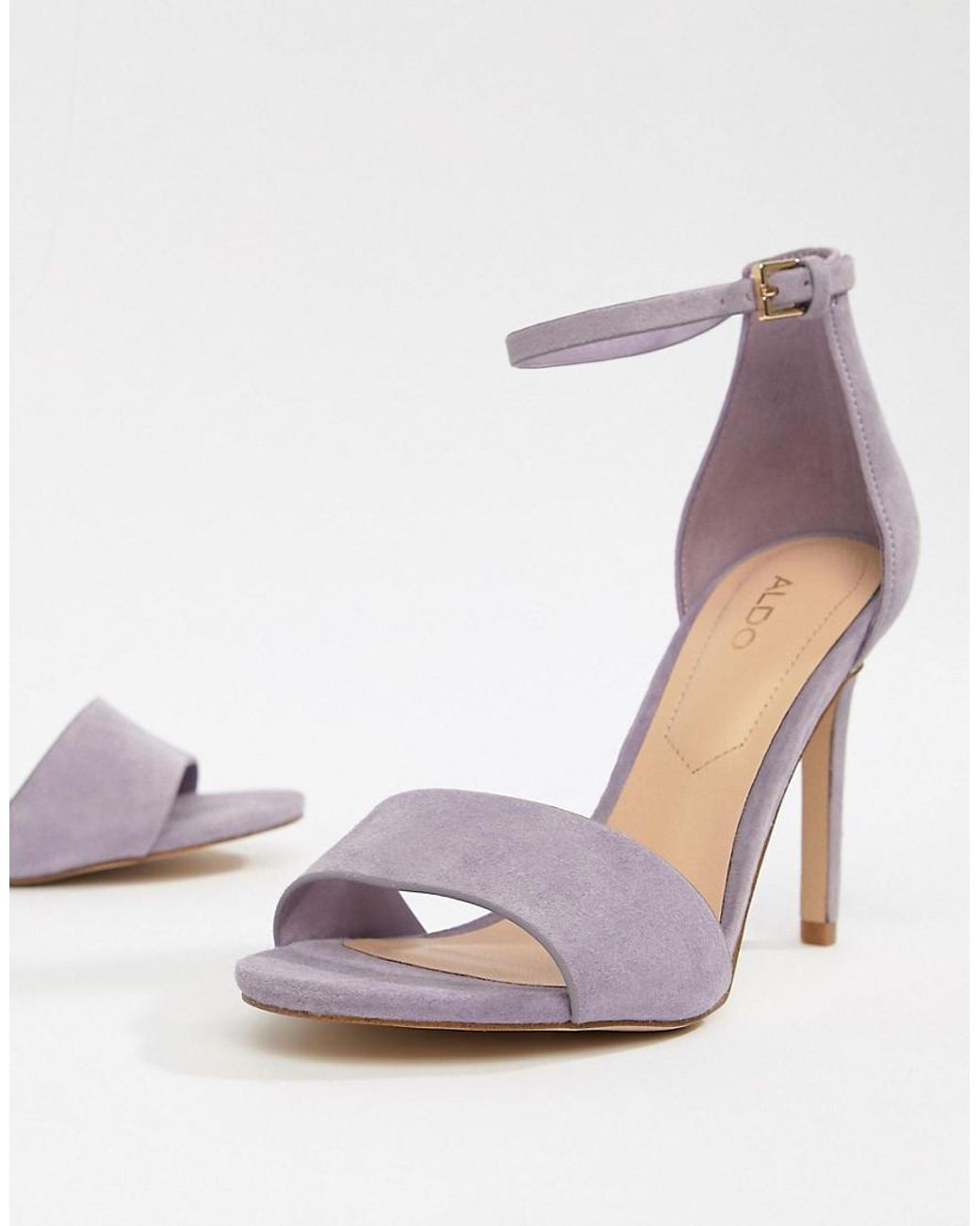 ALDO Wide Fit Fiolla Barely There Sandal in Purple | Lyst