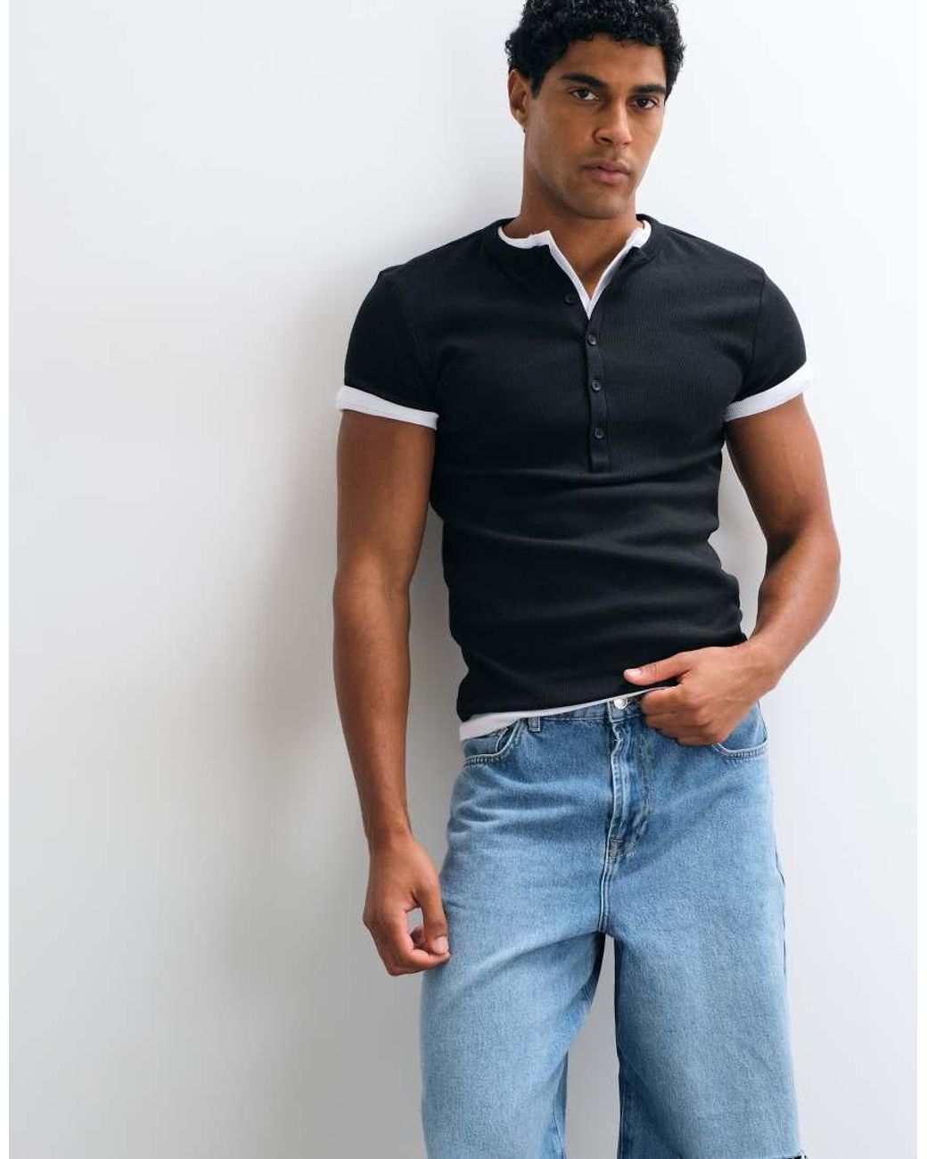 ASOS Blue baggy Jeans for men