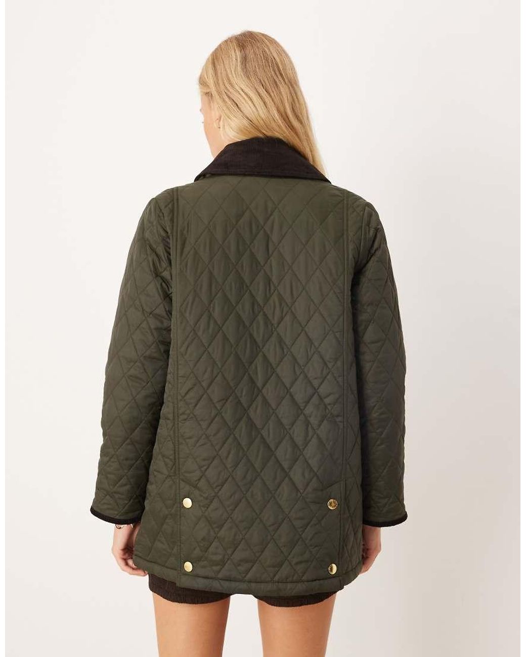Barbour Green Modern Beadnell Quilted Jacket