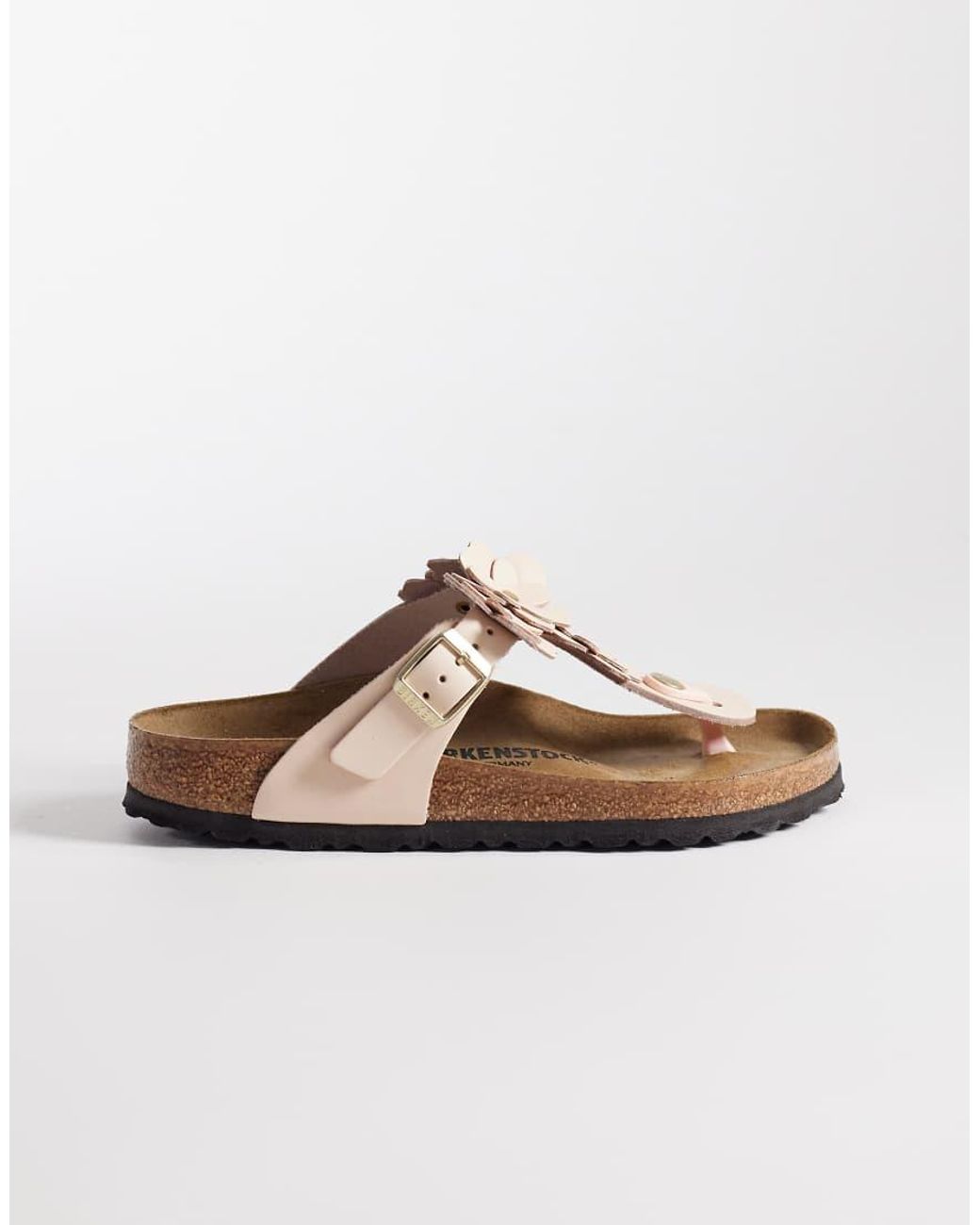 Birkenstock Brown Gizeh Flowers Sandals