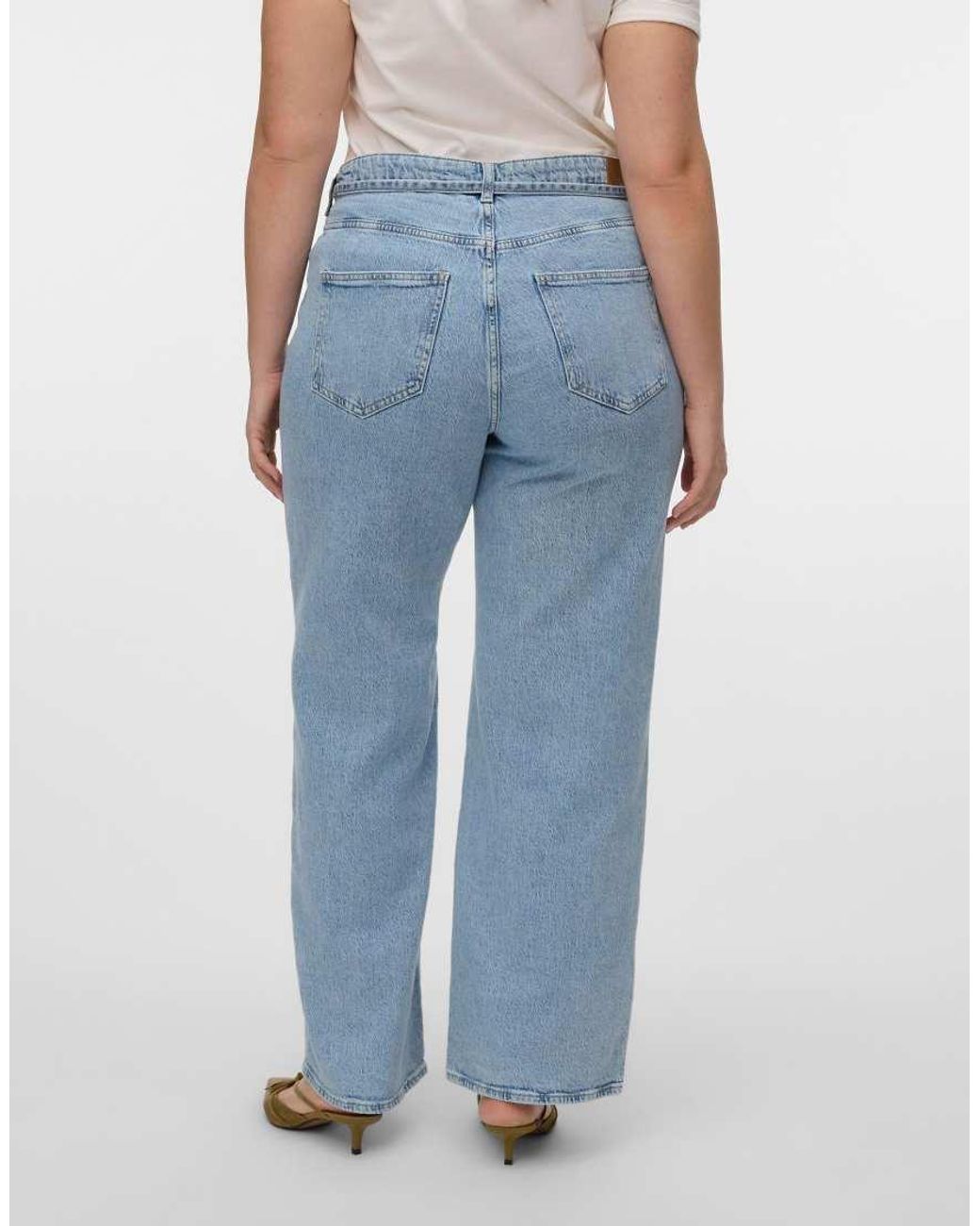 Vero Moda Blue Wide-Fit Jeans