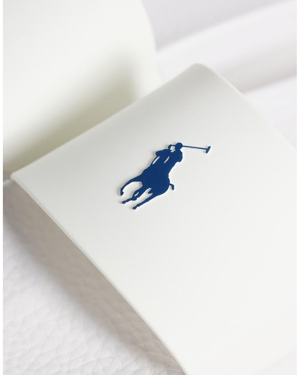 Polo Ralph Lauren White Pony Slider