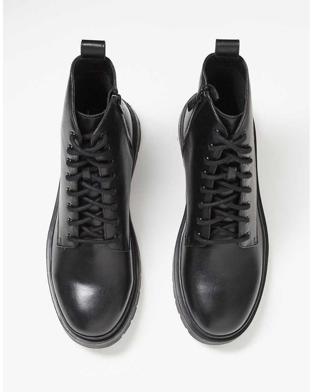 Walk London Black Callum Lace Up Boot for men