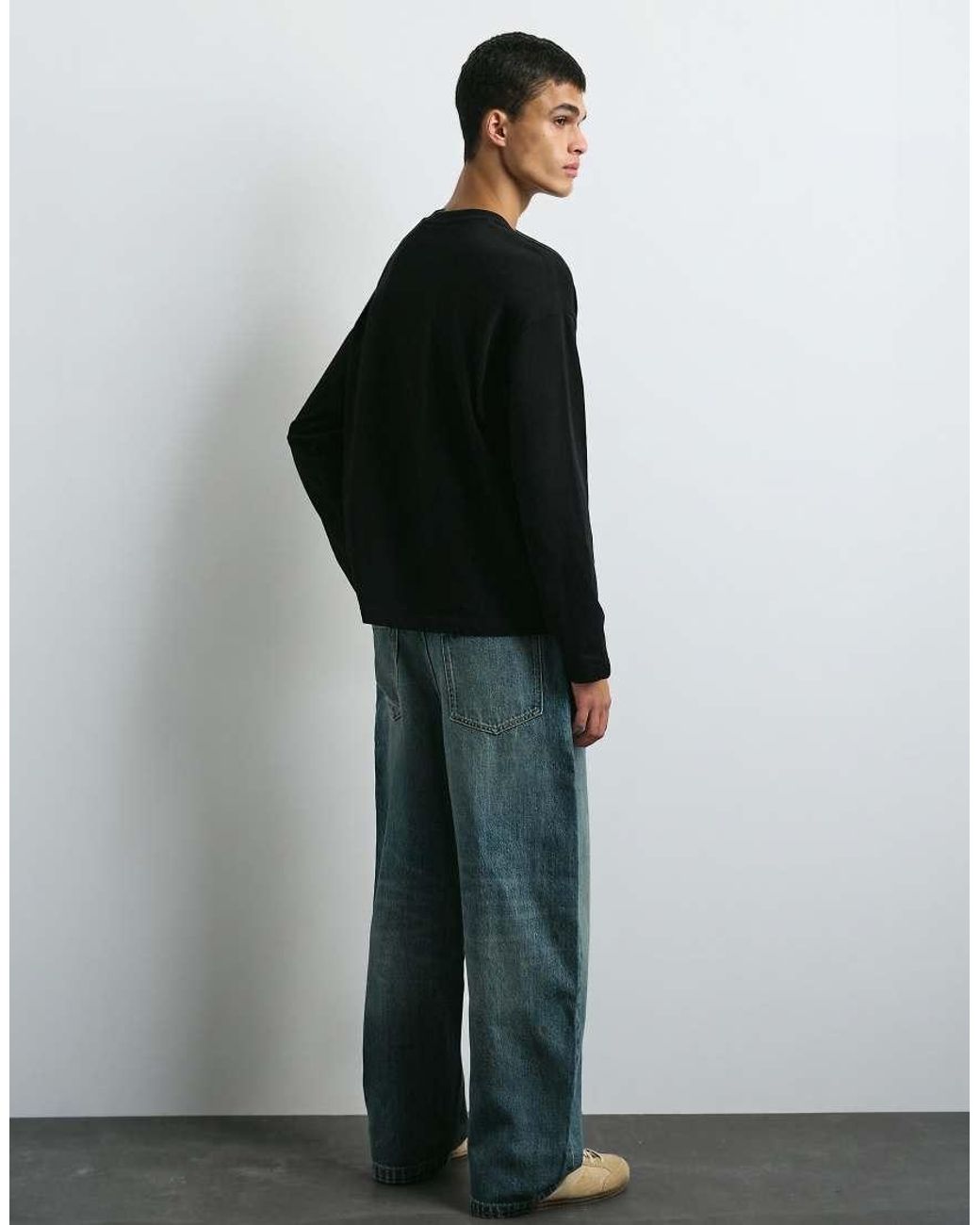 Pull&Bear Ballonfit Baggy Jeans in het Blue voor heren