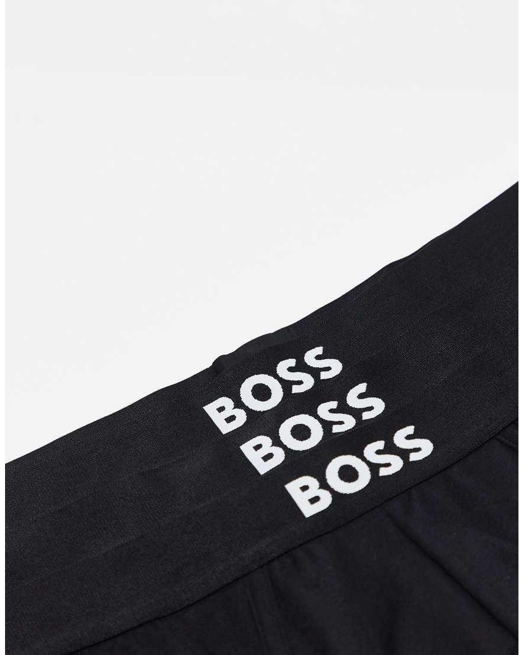 Boss Black 3-pack Front Icon Logo Hipster Briefs for men