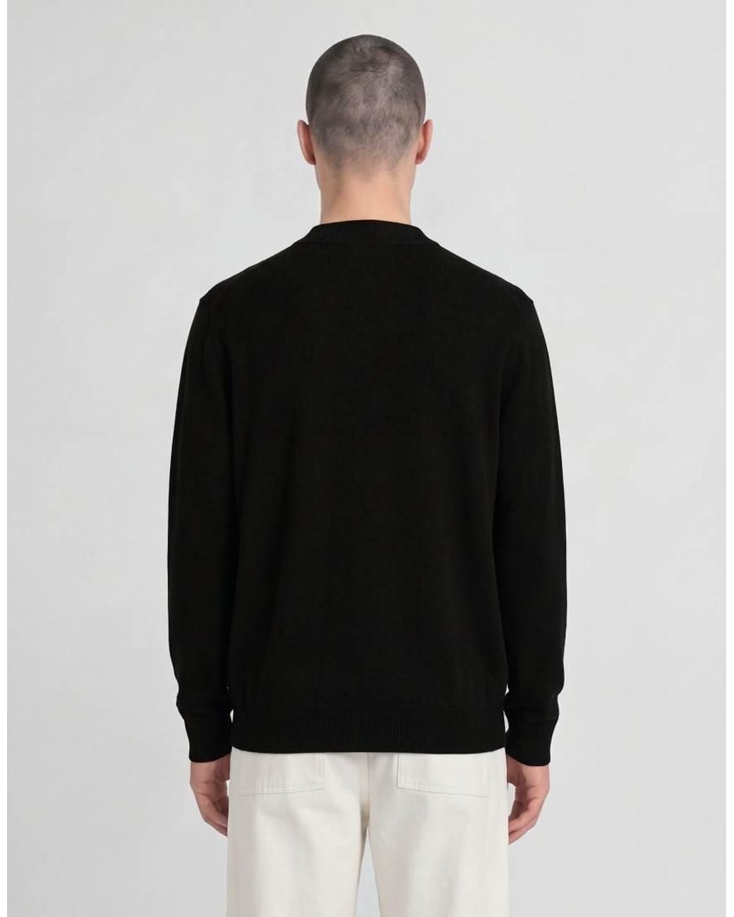 Lyle & Scott Black Mid Knits Knitted Turtle Neck Jumper for men