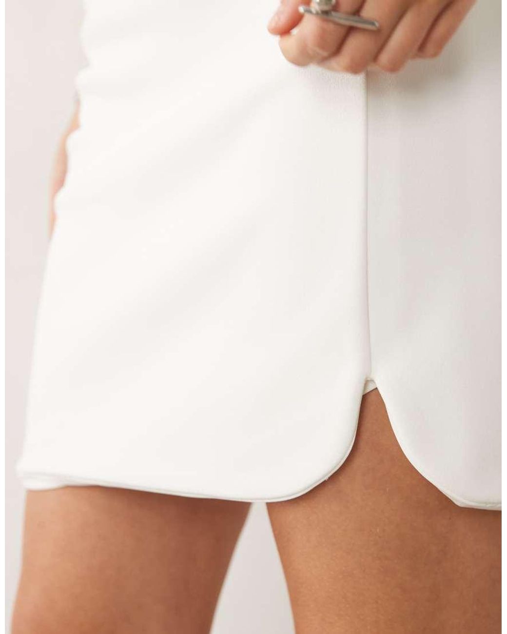 ASOS Blue Tailored Mini Skirt