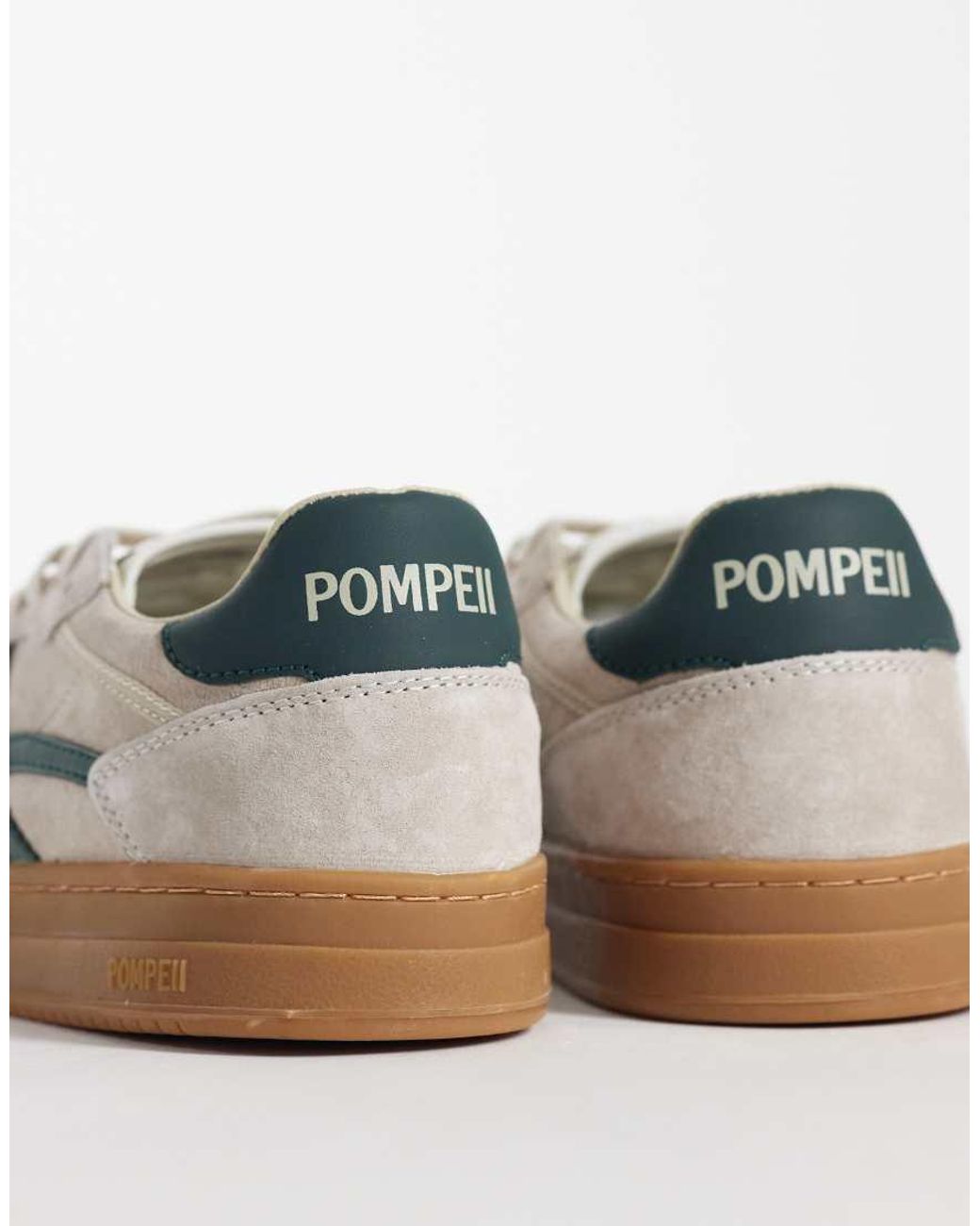 Pompeii UK Multicolor Pompeii Pippa Leather Lace Up Trainers for men