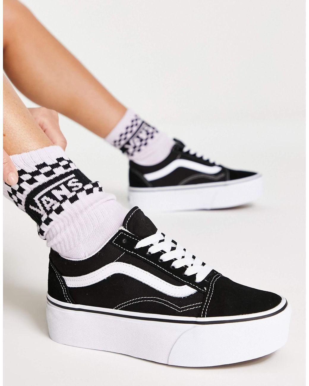 Vans White – old skool stackform – sneaker