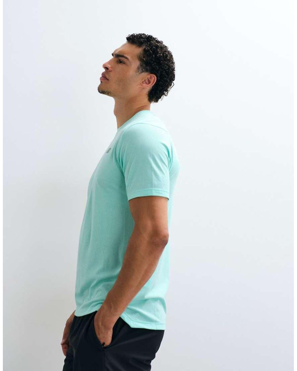 New Balance Blue Athletics T-shirt for men